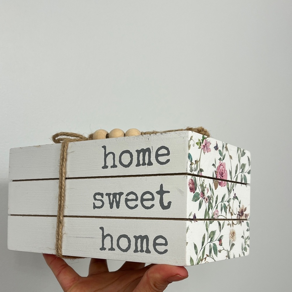 Floral Home Sweet Home Decorative Box